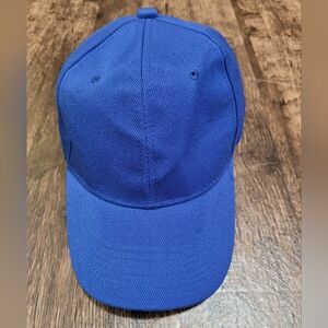 Unisex Solid Blue Adjustable Baseball Cap